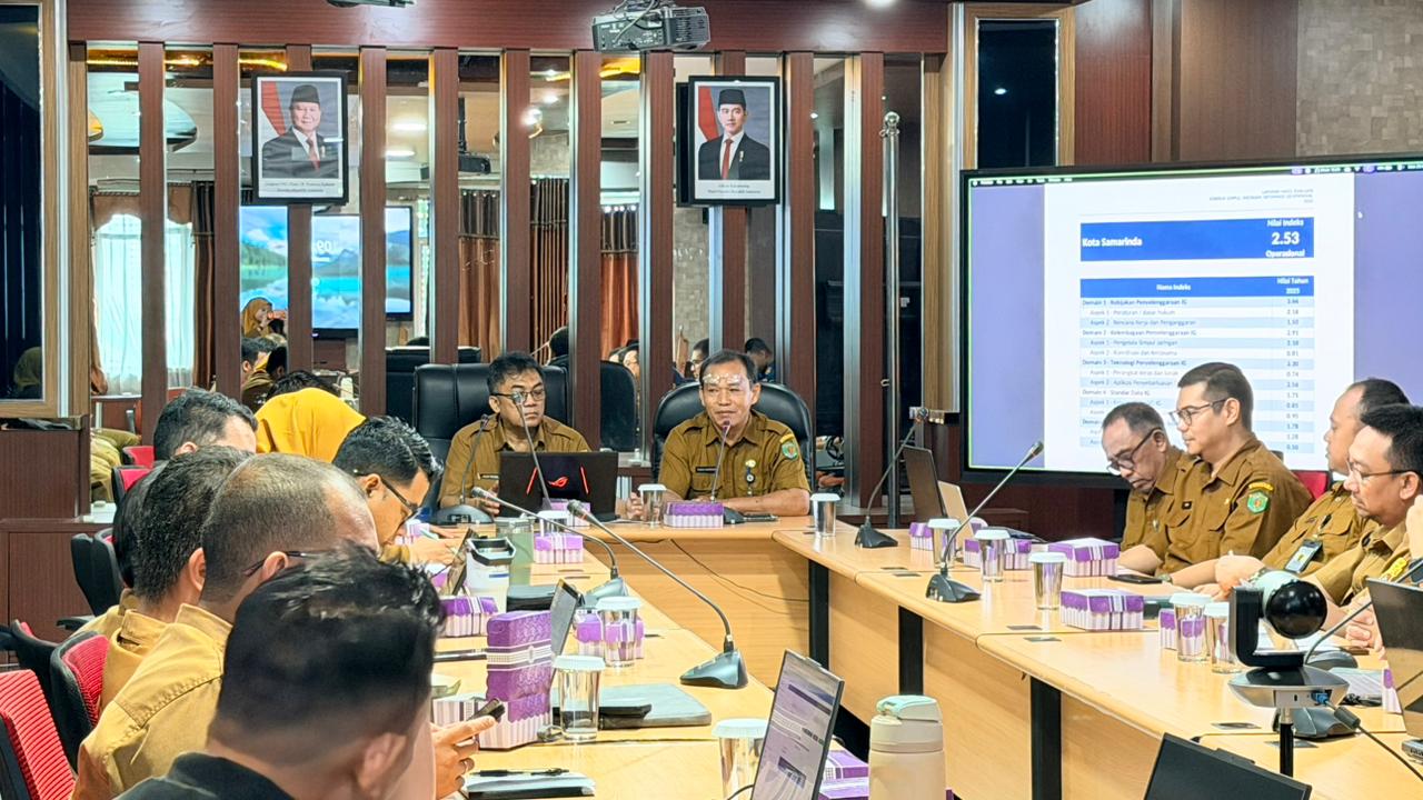Rapat Sosialisasi Hasil Evaluasi Kinerja Simpul Jaringan Informasi Geospasial Kota Samarinda